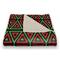 Kwanzaa Red &#x26; Green Triangles Coral Fleece Blanket
